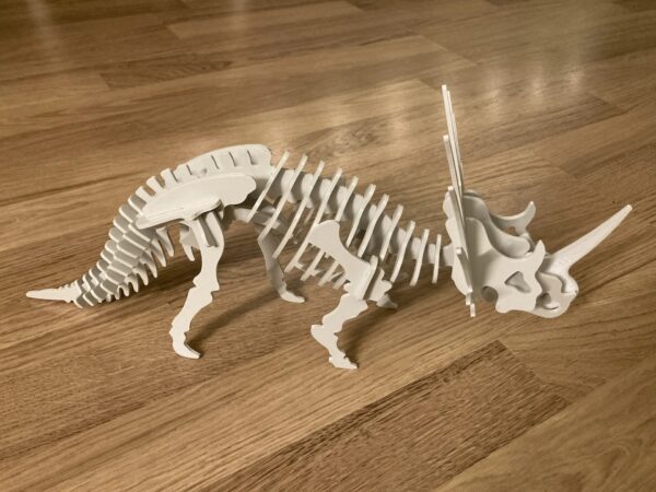 Styracosaurus 3D puzzle kit card - Image 3