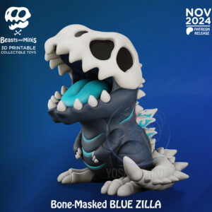 Bone-Masked Blue Zilla